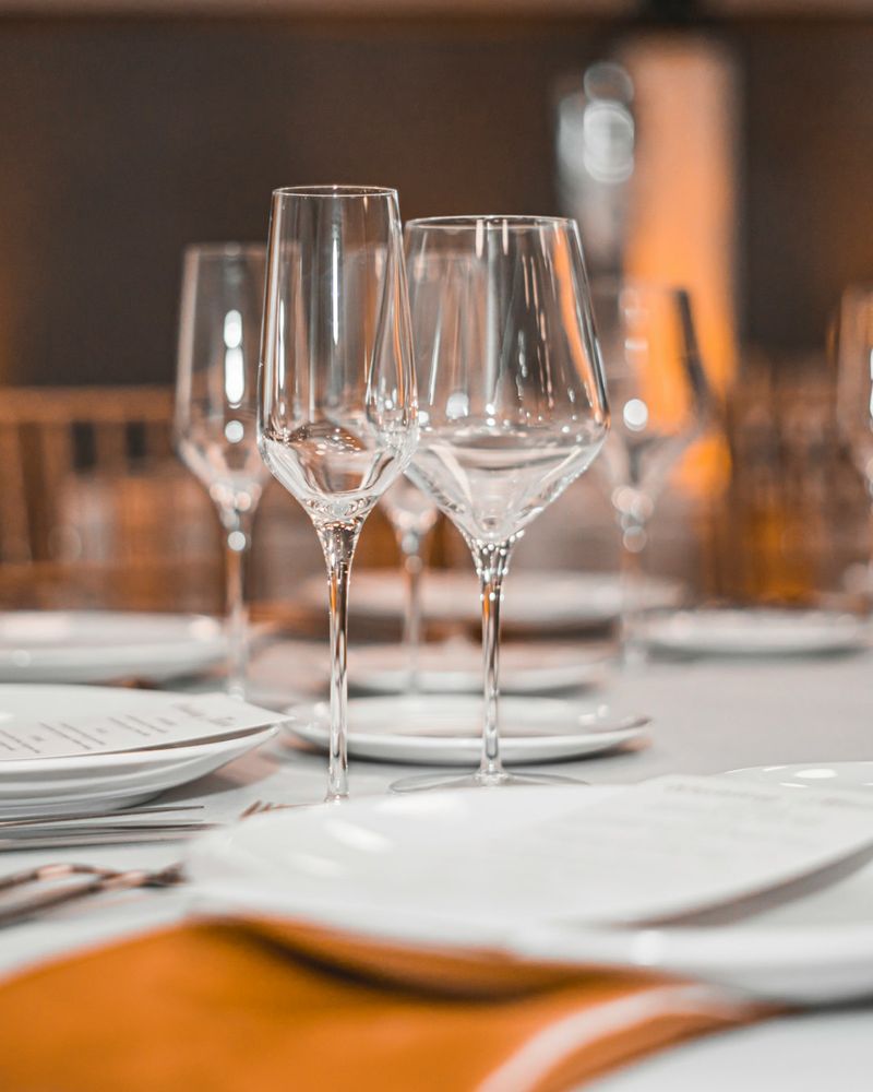 intimate dining setting